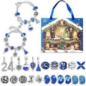 24 Grid Countdown Calendar Christmas Blind Box Children's Handmade Bracelet Gift Box (Option: M 11)