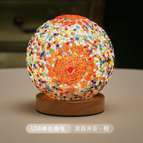 3 Color Changing Night Light RGB Remote Control Dimmable Lamp Portable Table Bedside Lamps USB Rechargeable Night Lamp (Lampshade Color: Tricolor remote2, Ships From: China)