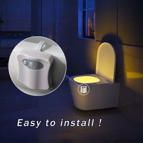 Motion Sensor Night Light Toilet Light For Toilet Bowl Backlight WC Lighting LED Lamp (Quantity: 1)