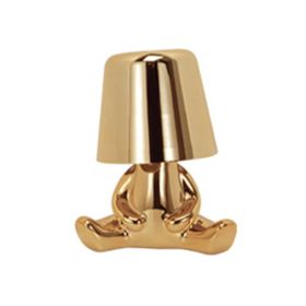 Bedside Touch Control Table Lamp;  Creative Little Golden Man Decorative Thinker Statue LED Desk Lamp (Color: Style 9)