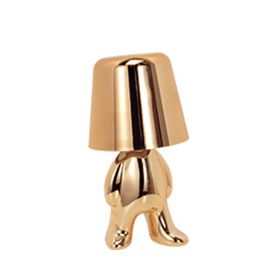 Bedside Touch Control Table Lamp;  Creative Little Golden Man Decorative Thinker Statue LED Desk Lamp (Color: Style 6)
