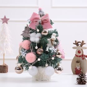 Desktop Christmas Tree;  19.7-inch Artificial Mini Christmas Decoration Tree;  The Perfect Christmas Decoration for Table;  Desk and Counter (Color: as pic C)