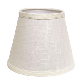 Slant Empire Hardback Lampshade with Washer Fitter, White (Color: as Pic)