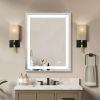Frameless Rectangular LED Light Bathroom Vanity Mirror