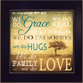 "We Do" By Marla Rae, Printed Wall Art, Ready To Hang Framed Poster, Black Frame (Color: as Pic)