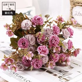 11pcs Bouquet Of DRIED Flowers ROSE Roses Bouquet Of Natural Air Dried Nordic Wind Wedding Home Decoration Valentine&#39;s Day Gift (Color: F, size: 11pcs)