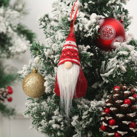 New Year  Gifts Christmas Santa Faceless Gnomes Dolls Christmas Decorations for Home Xmas Tree Decor Ornaments (Color: A)