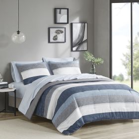 Comforter Set with Bed Sheets (Color: as Pic)