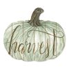 "Harvest" By Artisan Cindy Jacobs Printed on Wooden Pumpkin Wall Art