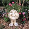 1pc Resin Planter Statue Vase, Outdoor Garden Ornaments Patio Lawn Garden Yard Entry Door Decor