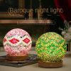 3 Color Changing Night Light RGB Remote Control Dimmable Lamp Portable Table Bedside Lamps USB Rechargeable Night Lamp
