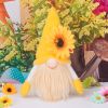 Spring Gnomes Easter Decorations;  Handmade Summer Sunflower Gnomes Faceless Plush Doll