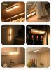 Motion Sensor Closet Lights;  Touch/Remote Control;  Dimmable;  Wireless USB Rechargea Under Cabinet Lights for Kitchen Hallway Stairway Closets Cupbo