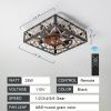 Ceiling Fan with Lights Dimmable LED