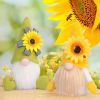 Spring Gnomes Easter Decorations;  Handmade Summer Sunflower Gnomes Faceless Plush Doll