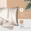 Silk Pillowcase for Hair and Skin 1 Pack, 100% Mulberry Silk & Natural Wood Pulp Fiber Double-Sided Design, Silk Pillow Covers with Hidden Zipper (que